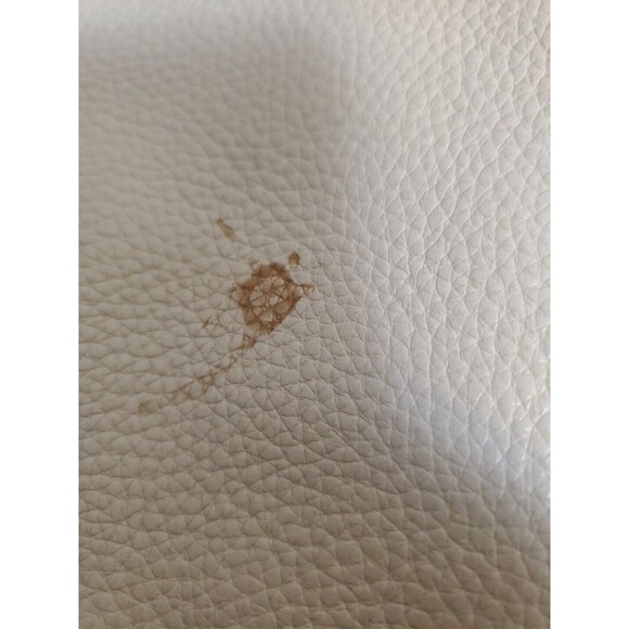 Coach Ellie File Bag Signature Pebbled Leather Handbag In Cream See Photos Stain - Picture 3 of 11